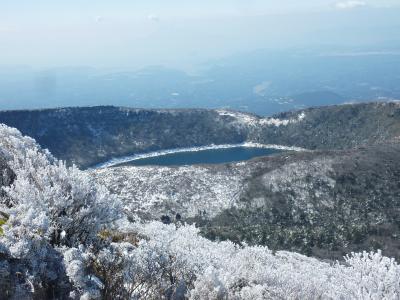 早春の九州登山＆観光　２日目樹氷きらめく韓国岳に登る♪