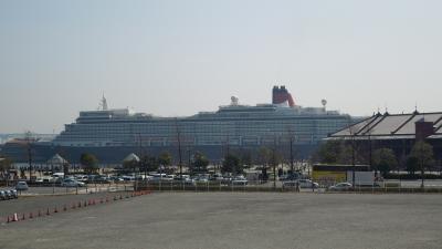 クイーン・エリザベス（Queen Elizabeth） 横浜港初寄港　３月１７日　Yokohama Port