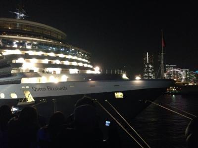 Queen Elizabeth(クイーンエリザベス)号がおおさんばしにやって来た!