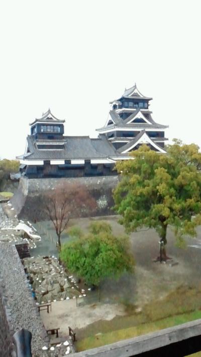 熊本市内での食事と熊本城