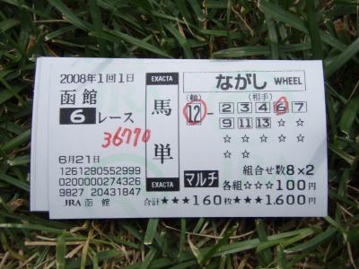 2008年夏　函館競馬