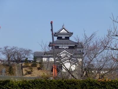 今年は東に行ってみよう　３　帰り道にスタンプゲット　白河小峰城