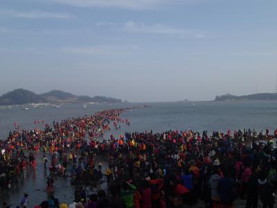 珍島の海割れ祭り