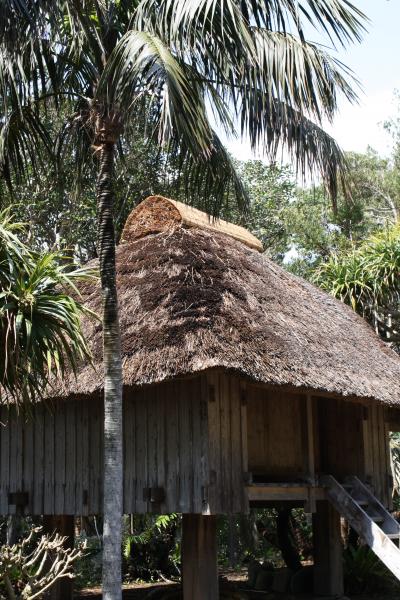 2014年　春の八丈島　【2】歴史民族資料館、高床式倉庫などを見学