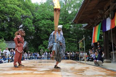 国宝　朝光寺の鬼追踊、それと西国三十三ヶ所の播州清水寺へお参り。