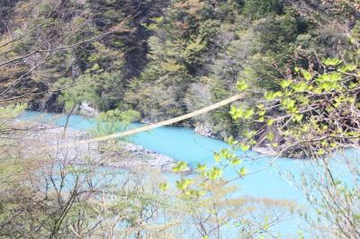 寸又峡の夢のつり橋を求めて