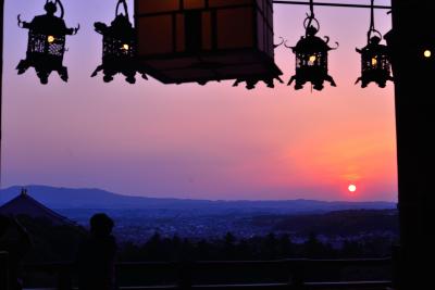 うるわしの奈良(8)　青丹よし　夕陽なお良し　二月堂～古都の黄昏を飽かず眺むる