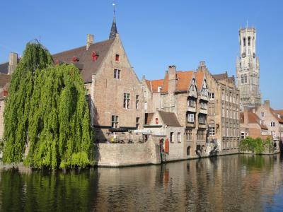 初　海外家族旅行ベルギー＆オランダ　３　ブリュージュ　リベンジ！水辺の散策