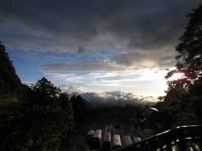 阿里山は生憎の天気