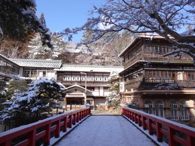 春から真冬に逆戻りの四万温泉