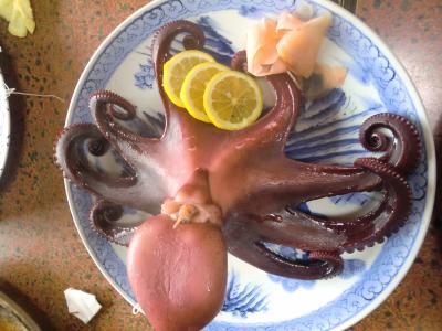 師崎の朝日屋で海鮮料理とえびせんべいの里