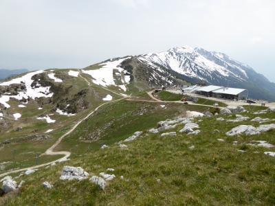 初夏の優雅な北イタリア旅行♪　Ｖｏｌ８８（第６日目午後）　☆マルチェジーネ（Malcesine)：バルド山（Monte Baldo）からロープウェイでマルチェジーネ（Malcesine）へ帰る♪