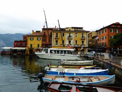 初夏の優雅な北イタリア旅行♪　Ｖｏｌ９６（第７日目午前）　☆マルチェジーネ（Malcesine)：港で船を待ちながら水鳥たちのヒナを眺める♪