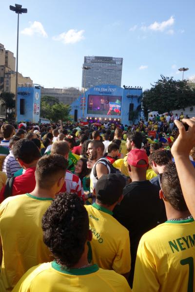 2014ブラジルW杯 旅行記  開幕戦パブリックビューイング～