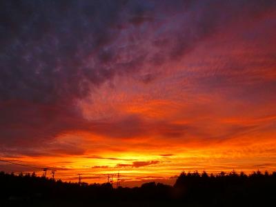 道東・別海町の夕日