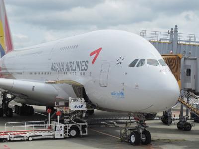 アシアナ航空A380でソウルへ、ついでにITXにも乗車（A380編）