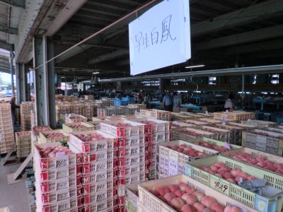 ほったらかし温泉と甲州市完熟桃食べ歩き