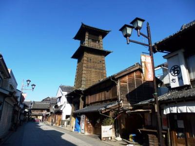 日本の旅　関東を歩く　埼玉県川越市（かわごえし）の時の鐘、樋口駅（ひぐちえき）周辺