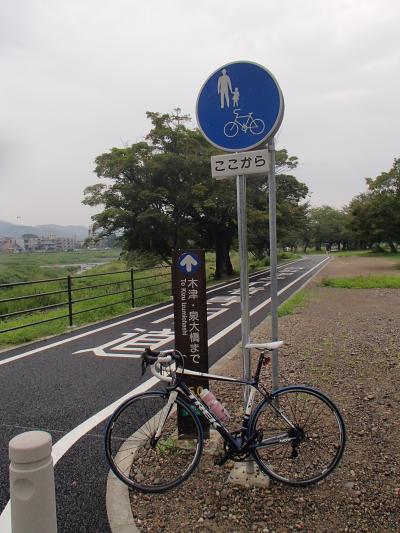 2014年07月　一般府道京都八幡木津自転車道線（京都市～京都府木津町、45キロ）をサイクリング