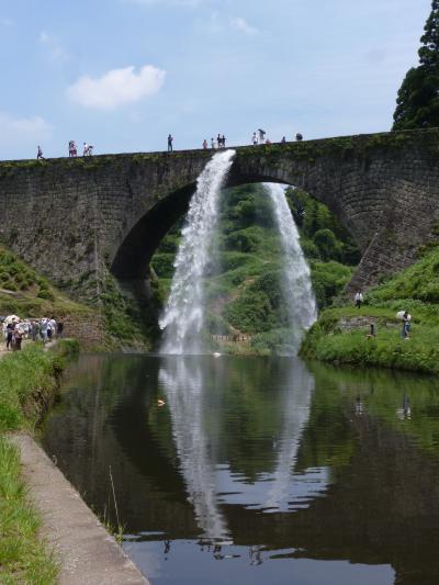 スヌーピーと滝の旅（阿蘇の火口、通潤橋、五老の滝、聖滝、そして湯布院温泉編）