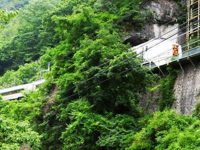 吾妻線の全長約７，２ｍと日本一短い鉄道トンネル・樽沢トンネル