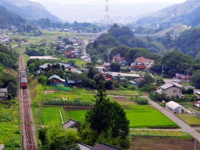 吾妻線・八ッ場ダムで水没の為、付け替え線岩島分岐