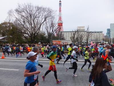 2014 東京マラソン応援めぐり【その３】芝公園で応援