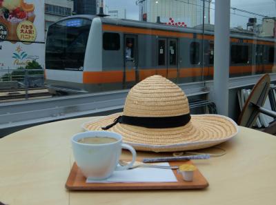 閑話休題　電車を眺めて　コーヒー飲んで　旧万世橋駅