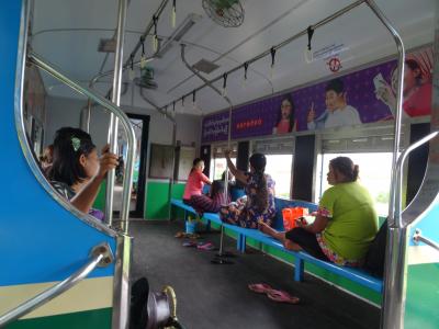 2014年夏バンコク、ミヤンマー3都市、シンガポール周遊一人旅。7、ヤンゴンでサクラトレインに乗る