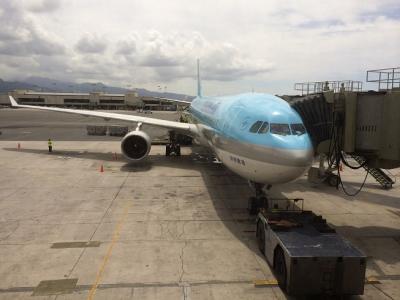 2014年GW 初めてのハワイ旅行8-1　ホノルル空港での大韓航空チェックインおよびラウンジ