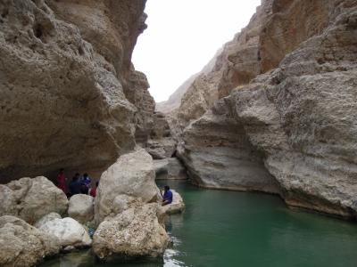 灼熱のオマーン滞在記　その2　～枯れ川トレッキング・Wadi shab～