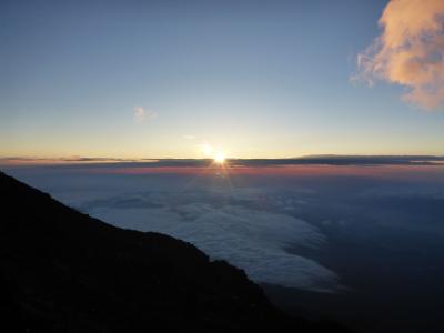 友人と富士登山