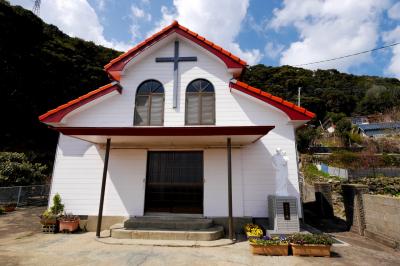 2014.3ふたたびの五島へ，教会巡礼8-大水教会，小瀬良教会，江袋教会
