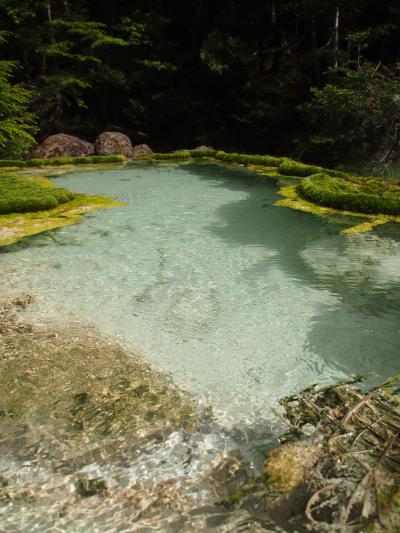 天狗岳をぐるりと周回。下山後のご褒美はブルーの泉。