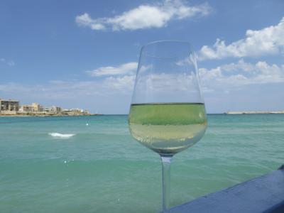 真夏の優雅な南イタリア旅行　Napoli×Puglia♪　Ｖｏｌ２６６（第１４日目昼）　☆オートラント（Otranto)：ビーチの絶景レストラン「Miramare」で優雅なランチ♪
