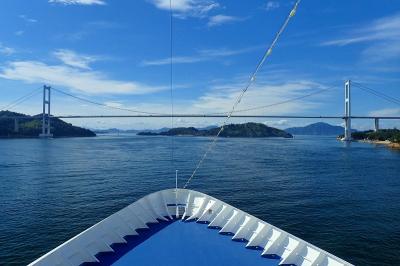 ぱしふぃっくびいなす号で姫路・別府・熊野・瀬戸内海クルーズ・栗島海峡大橋