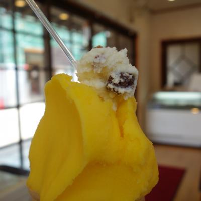 三国へきたらジェラートです。岬の景色は見なくても，ここのジェラートは外せません。