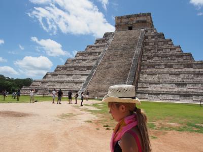 メキシコ＆アメリカへ　チチェンイッツァにてマヤの遺跡を学び、自然が作り出した美しいセノーテでの水遊び♪