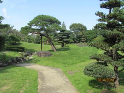 柏市のあけぼの山農業公園・日本庭園・2014年