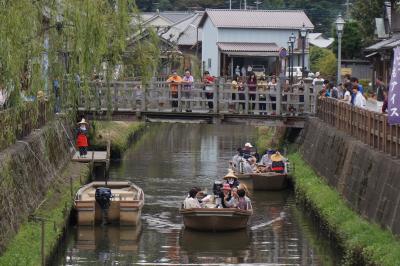 千葉県　小江戸佐原にちょこっとドライブ　舟に揺られて町並みめぐり