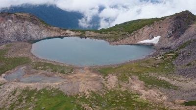 乗鞍登山でハートの形の池を発見＆マイチャリで山を下る。