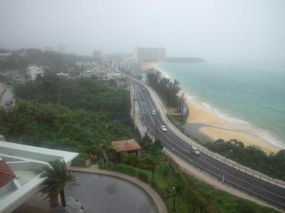 今年最大の台風１９号＠沖縄本島、カフーリゾートフチャクコンド・ホテル