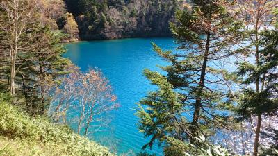 エメラルドグリーンの大沼池＆混浴露天風呂（高山村・滝の湯）