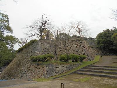 日向延岡　東西に流れる五ヶ瀬川と大瀬川が北と南から台地を挟む名高い「千人殺しの石垣」を有する高橋元種築城の近世城郭『延岡城』訪問