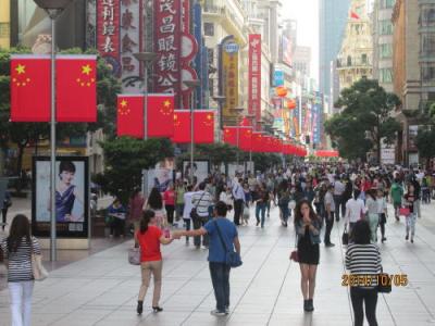 上海の南京東路歳時・2014年国慶節