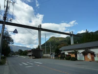 八ツ場ダムに沈む川原湯温泉駅周辺を、走りました♪（・。・）