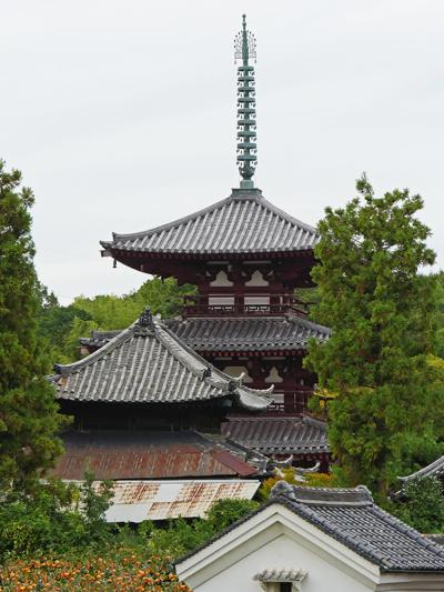 秋の大和路・法輪寺を散策　「飛鳥時代の創建」