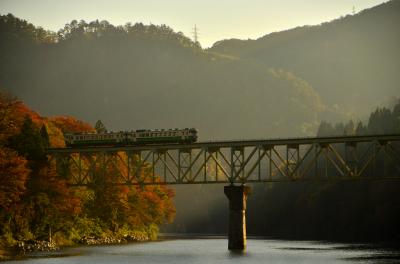 紅葉に包まれた只見線沿線を散策しに訪れてみた（その２）