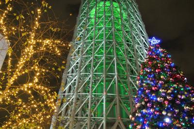 スカイツリーのクリスマスイルミネーション　～東京スカイツリータウン　ドリームクリスマス　2014～