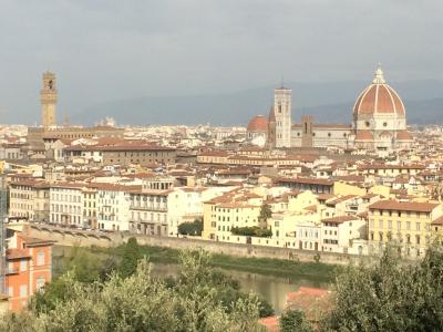 イタリア10泊12日女一人個人旅行ー5日目(1)ー★ミケランジェロ広場からフィレンツェ街歩き。~